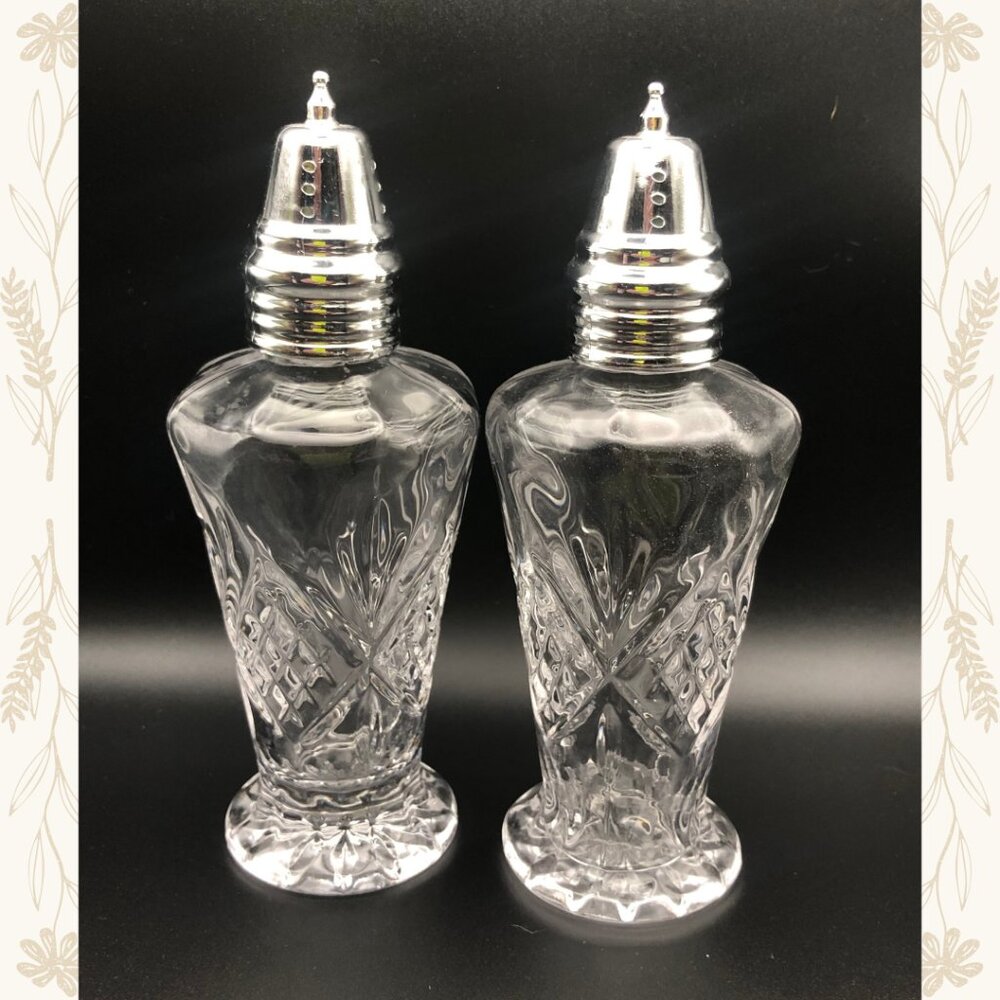Vintage Shannon Crystal Dublin Salt & Pepper Shakers